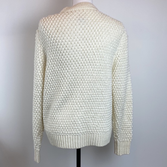 Rebecca Taylor La Vie Off white wool blend cardigan in size M - Picture 5 of 8